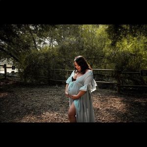 Anika Pocketed Button Down Ruffle Maxi Dress